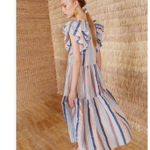 Ulla Johnson Poppy Striped Leonie Dress Size 2